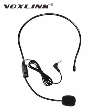 VOXLINK 3.5 mm galvos tvirtinamą laidinį mikrofoną-Garsiakalbį lavalier microphone Rankų Mokytojas Mikrofonas Mokymo Kelionių Vadovas