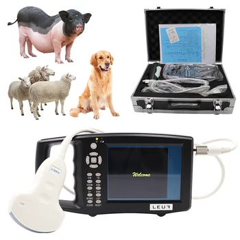 5.6 Colių LCD Ekranas, Nešiojamas Veterinarijos Ultragarso Skenerį Galvijų, Karvių, Kiaulių, avių, Žirgų ūkis Ultragarsu atlikti nėštumo testą Mašina