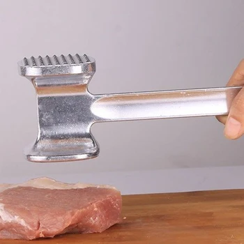 Aliuminio Lydinys Virtuvės Dalykėlių Daugiafunkcį Mėsos Plaktuku Dviejų Pusių Laisvas Tenderizers Nešiojamų Kepsnys Kiaulienos Plaktuku Kepimo Įrankiai
