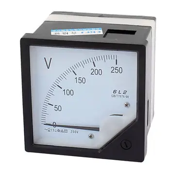 AC 0-250V Analoginis Pultas Voltų Įtampos Matuoklis Voltmeter Indikatorius