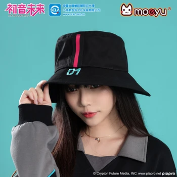 Moeyu Anime Miku Kibiro Kepurę Moterims Bžūp Vyrų Vocaloid Cosplay dvipusės Skrybėlės Vasaros Atsitiktinis Žvejys Saulės Baseino Kepurės