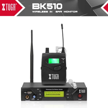 XTUGA BK510 Ausyje Stebėti Belaidžio ryšio Sistemą, Vieno Kanalo Profesinės in-Ear stebėjimo Sistema su Balta Spalva ausis įkišamos Ausinės