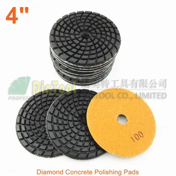 SHDIATOOL 12pcs 4inch Diamond dervos obligacijų betono poliravimo šluostės #100 Atnaujinti Šlifavimo diskai