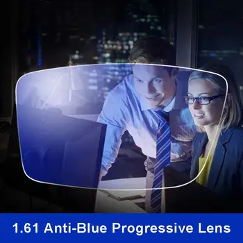 Anti-Blue Ray Objektyvas 1.61 Laisvos Formos Palaipsniui Recepto Optinis Objektyvas Akiniai Po UV Objektyvas Už Akių Apsauga