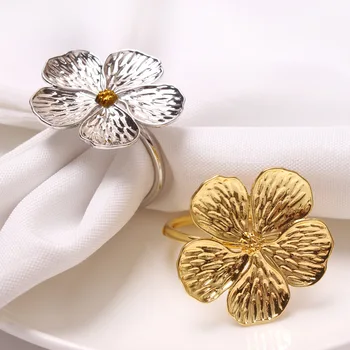12PCS naujų gėlių servetėlių žiedas servetėlių žiedas gėlė servetėlių žiedas popierinių rankšluosčių žiedas