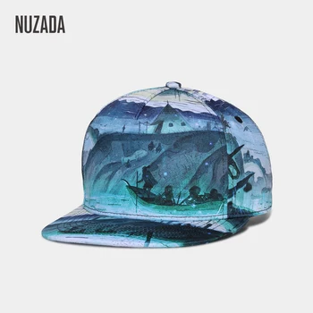 Prekės NUZADA 3D Spausdinimo Vyrai, Moterys, Poros Beisbolo kepuraitę Kūrybinis Dizainas Kepurės Medvilnės Snapback Skrybėlės Kaulų Kolonėlė