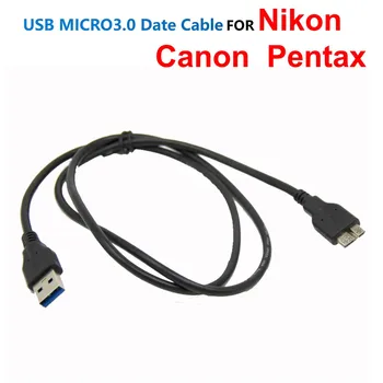 USB MICRO3.0 Data Kabelio Pakeitimas UC-E14 Už Nikon D800 D800E D810 D850 Canon 5Ds R, 5D Mark IV, 7D Mark II 