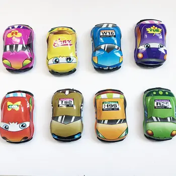 Naujas Mielas Animacinių filmų Mini Transporto priemonių Automobilių Žaislas Pull-back Stiliaus Sunkvežimių Ratų Švietimo Žaislas Vaikams Vaikščioti Karšto 1Pcs Mielas Animacinių filmų Mini V