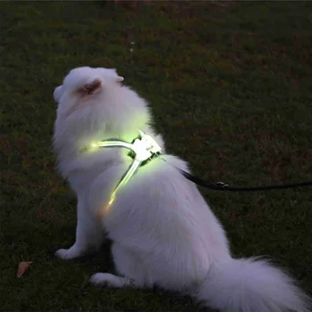 Pajungti LED Šuo Šviesos Minkštas Reguliuojamas Dog Puppy, Pet Pakinktų šuniui pakinktus liemenė
