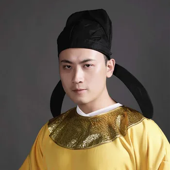 Hanfu Skrybėlę Vyrų Suaugusiųjų Kinų Tradicinė Šukuosena Hanfu Mingzhi Šukuosena Senovės Detalės Juoda Konfucijaus Rankšluostį Skrybėlę Vyrams
