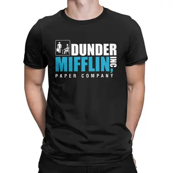 Dunder Mifflin Popieriaus Įmonė marškinėliai vyrams 100% Medvilnės Humoro T-Shirt O Kaklo Tees trumpomis Rankovėmis Drabužius Vasarą