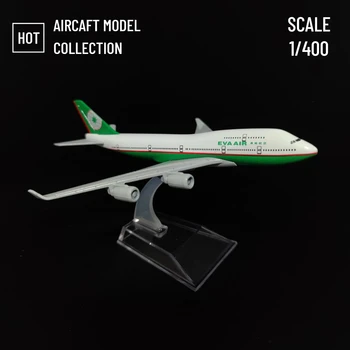 Mastelis 1:400 Metalo Aviacijos Replika, Eva B747 Lėktuvo Diecast Orlaivio Modelis Lėktuvo Miniatiūriniai, Namų Dekoro Dovana Žaislai Berniukas