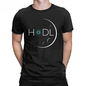 Cardano Hodl Mėnulis T-Shirt Vyrams Bitcoin Medvilnė Tee Marškinėliai Vyrams Apvalios Apykaklės Negabaritinių Marškinėliai Vasaros Camisa Streetwear