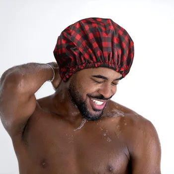 Nauji vyriški vonia ir dušo kepuraitė dvigubo sluoksnio vandeniui Oksfordo audinio vonia ir vonia bžūp pluošto absorbentas sausų plaukų ir galvos apdangalai