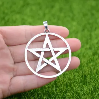 Wiccan Pagonių Pentacle Pakabukas Talismanas Pentagram Karoliai Jewlery Wicca Tiekėjų Dropshipping