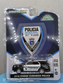 1/64 Greenlight 2018 Dodge Durango policijos automobilių Surinkimo Meta lModel Automobilių Žaislai, lieto Modeliavimas
