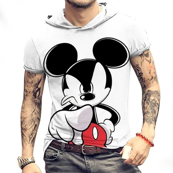 Streetwear Disney Mickey Gaubtas Gaubtas Y2k Kvėpuojantis Audinys Marškinėliai Vyrams Karšto Pardavimo Off White Europos Dydį Essentials Šalis