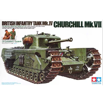Tamiya 35210 1/35 Modelio Rinkinio Britų Pėstininkų Tankas Mk.IV A22 Churchill Mk.VII