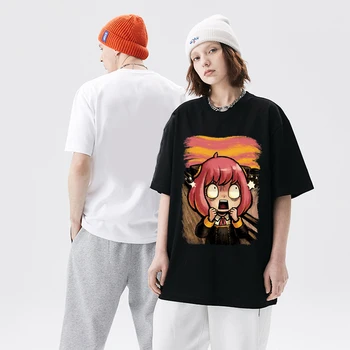 Japonija, Anime, Spy X Šeimos Ania Klastotojas T-marškinėliai Vyrams, Moterims trumpomis Rankovėmis T-Shirt Harajuku Negabaritinių Marškinėliai Mados Streetwear Tees