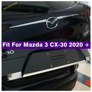 Automobilių Priedai, Galiniai Kamieno Kirčio Padengti Uodega Vartų Bagažinės Skydelio Apdaila Atgal Įkrovos Durelių Slenksčio Juosta Tinka Mazda CX-30 2020 - 2022