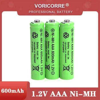 3pcs 1.2 v NI-MH AAA Baterijos 600mAh Įkraunamos nimh Baterijos 1.2 V Ni-Mh aaa Elektros nuotolinio Valdymo automobilio Žaislas RC jes