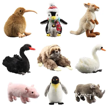 9 Stilių Tris Konservatyvusis Tinginys Pingvinas Purus Džiugu Pliušinis Žaislas Iškamšos Black Swan Kiwi Plushy Imituojamas Minkštos Lėlės 23-ne didesnis kaip 36 cm
