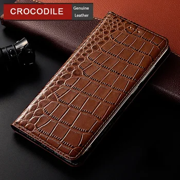 Krokodilas Originali Odos Atveju XiaoMi Mi-10 Pastaba 2 3 Max 2 3 Pro Mix 2 2s 3 4 Civi Poco C31 Flip Cover Mobilusis Telefonas Atvejų