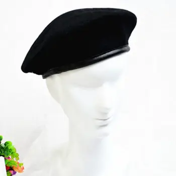 Karšto Mados Karinės Armijos Kareivis Beretės Skrybėlę Unisex Vyrų, Moterų, Žiemą Šilta Vilna Beretė Bžūp