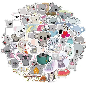 50pcs Gyvūnų Lipdukas Koala Lipdukai Mielas Animacinių filmų, Vaikų Žaislai Vandeniui 