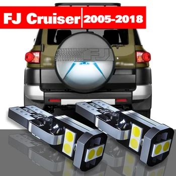 Toyota FJ Cruiser 2005-2018 Priedai 2vnt LED Licenciją Plokštelės Šviesos 2007 2008 2009 2010 2011 2012 2013 2014 2015 2016 2017