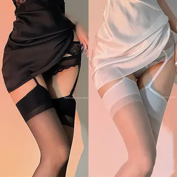 Japonijos vientisos spalvos suspender kojinės moterų seksualus, grynas noras pėdkelnės vientisas atidaryti failą juodos kojinės mergina kojinės
