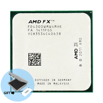 AMD FX Serijos FX4300 3.8 GHz Quad-Core CPU Procesoriaus FX 4300 FD4300WMW4MHK 95W Socket AM3+