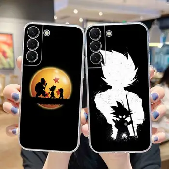 Goku Sūnus DBZ Dragon Ball Z Telefono dėklas Samsung Galaxy S21 S22 Ultra S20 S30 FE S8 S9 S10 5G Plius Lite Minkštas Permatomas Dangtelis