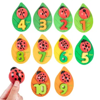 Skaičiavimas Ladybugs Skaičiavimo Ladybugs Montessori Bamblys Skaičiavimo Žaislas Tinka Vaikams Ikimokyklinio Matematikos Mokymosi Numeriai Ir