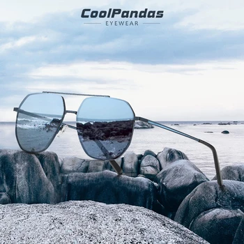 CoolPandas Poliarizuoti Akiniai nuo saulės Vyrams Derliaus Danga Objektyvas Lydinio Rėmas Classic Prekės ženklo Saulės akiniai Vairavimo Atspalvių Vyrams/Wome UV400