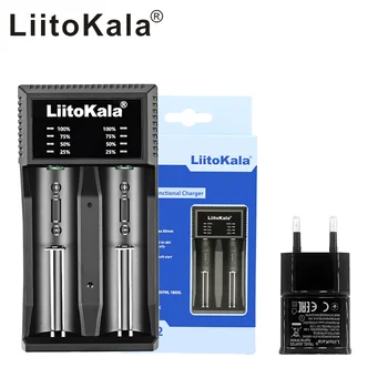 LiitoKala Lii-C2 18650 Baterija, Įkroviklis 21700 20700 26650 16340 CR123A 18350 14500 1.2 V Ni-MH Ni-Cd smart įkroviklis