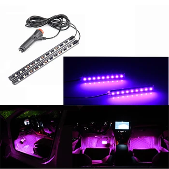 Automobilio Salono LED Kojų Padų Apdailos Šviesos Ruože Dodge Jeep Grand Cherokee/Kompasas/Vadas/Wrangler/ 