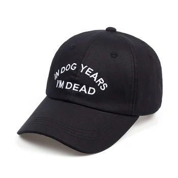 ŠUNS METŲ aš MIRĘS tėtis skrybėlę 100% Medvilnės Abėcėlė Citatų siuvinėjimo Beisbolo kepuraitę Snapback Unisex mados laisvalaikio kepurės